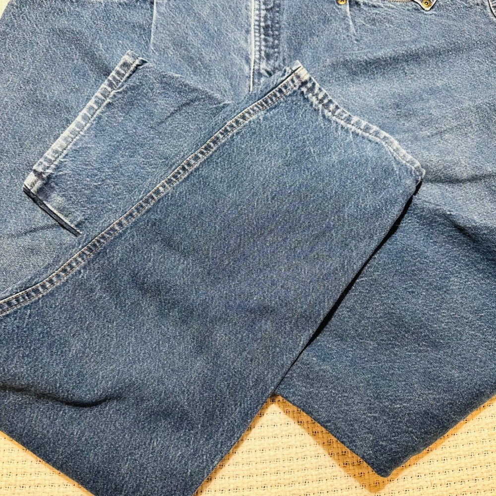 Vintage Rocky Mountain Western Jeans Womens 19/20 Blue High Waist Tapered V-Back - Picture 15 of 16